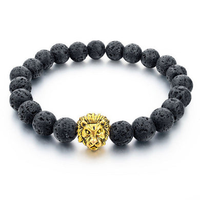Natural Stone Lion Bracelet