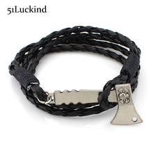 Ax Bracelet Braided Leather